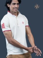 Our premium cream polo t-shirt - Image 2
