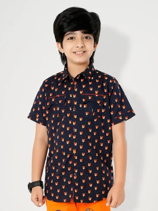 Boys Half-Sleeve Casual Shirt