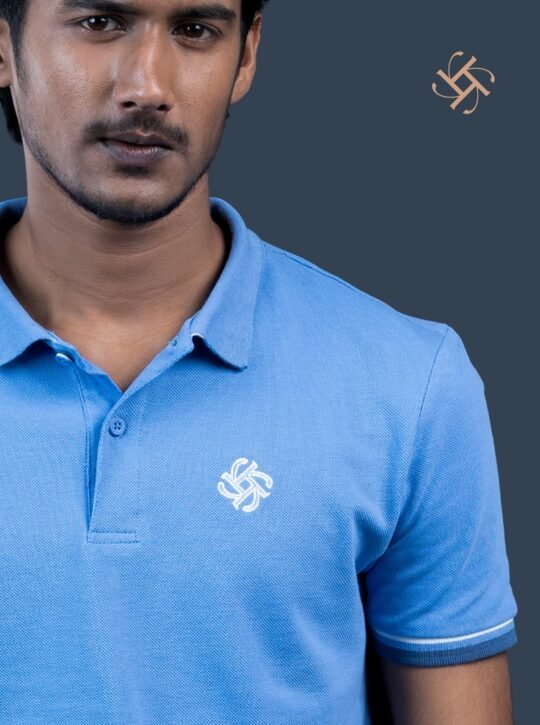 Retrox Blue Color Polo Shirt