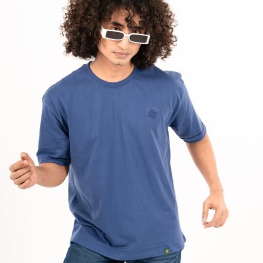 Retrox Blue Color Drop Shoulder