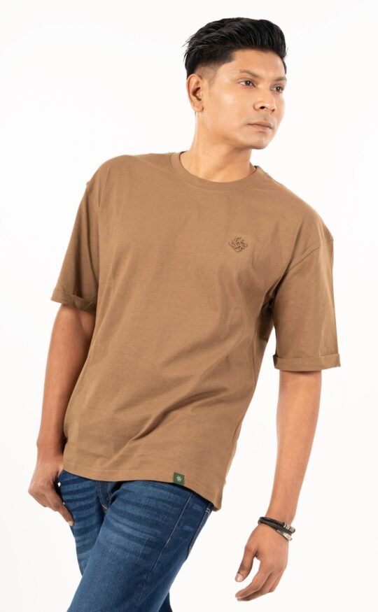 Retrox Brown Color Drop Shoulder