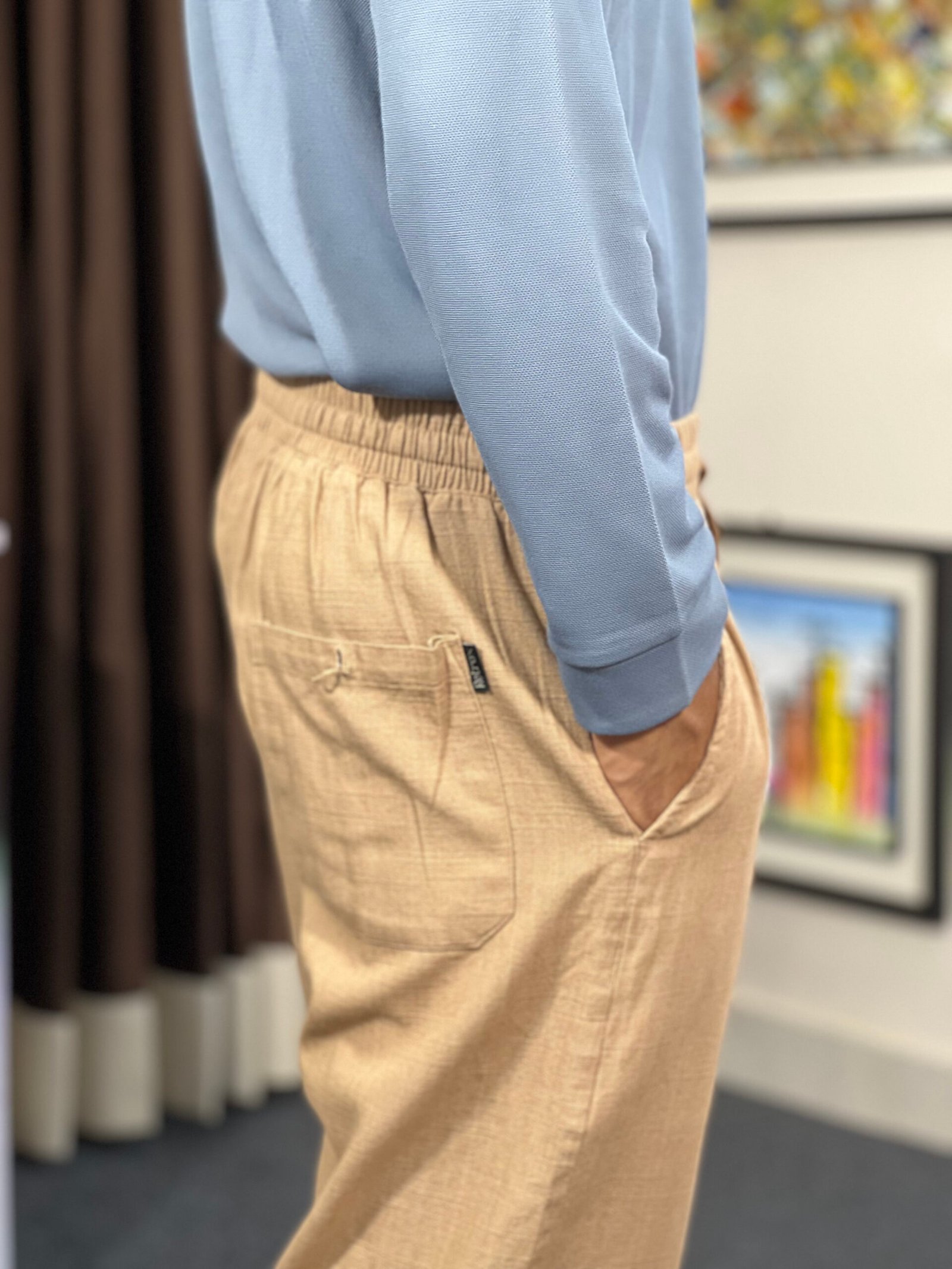 Remi Cotton Baggy Trouser - Image 5