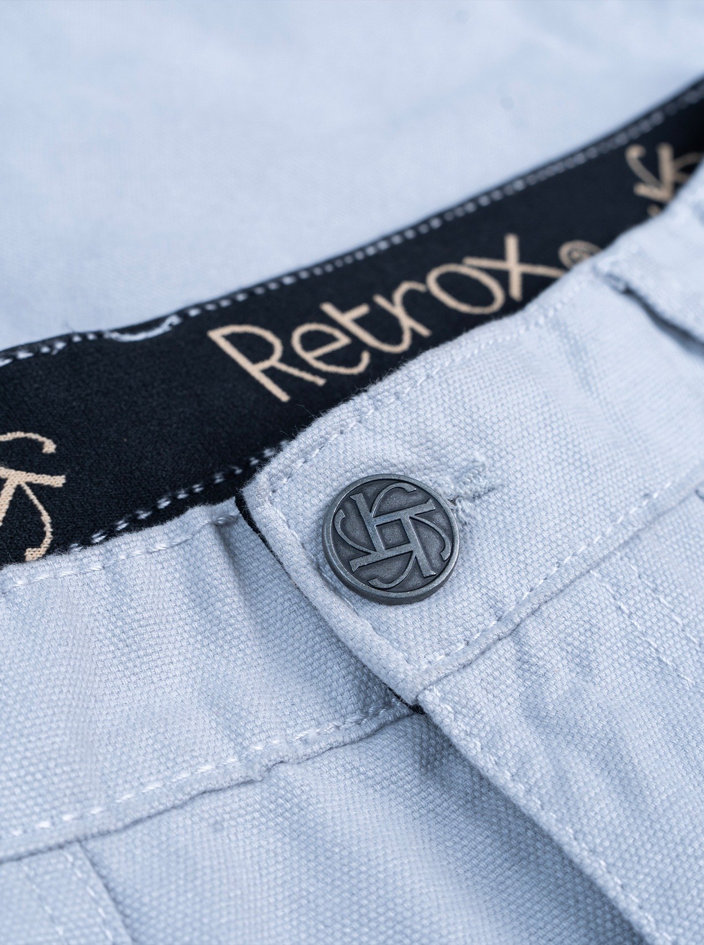 Retrox Semi Baggy Button Pocket Gray Cargo - Image 5