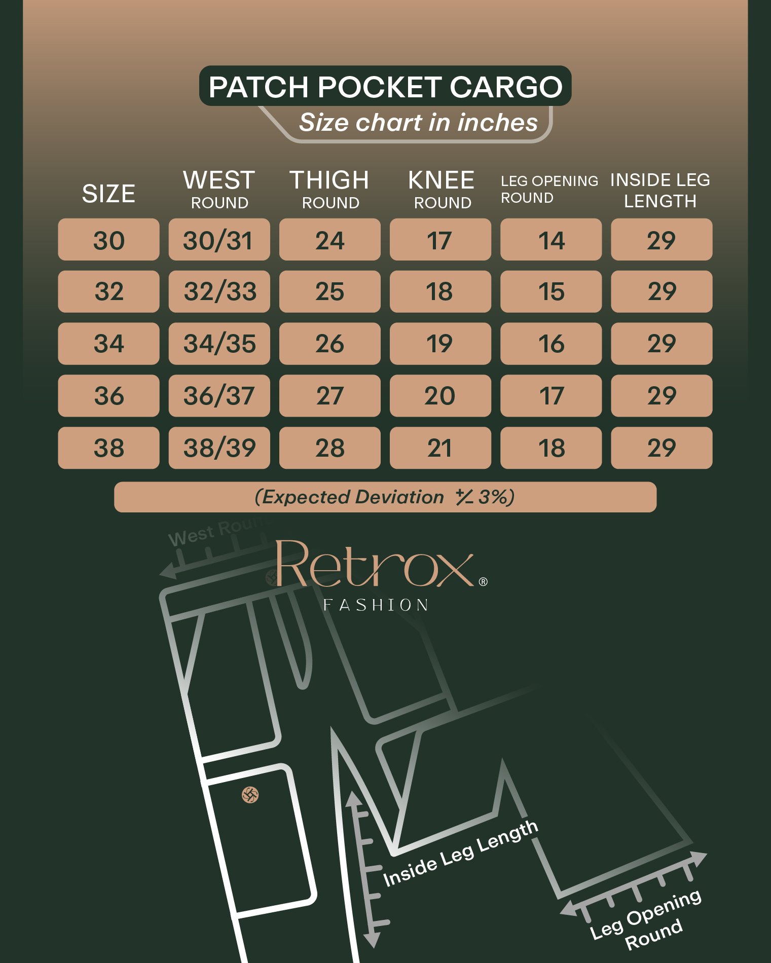 Retrox Semi Baggy Button Pocket Gray Cargo - Image 6