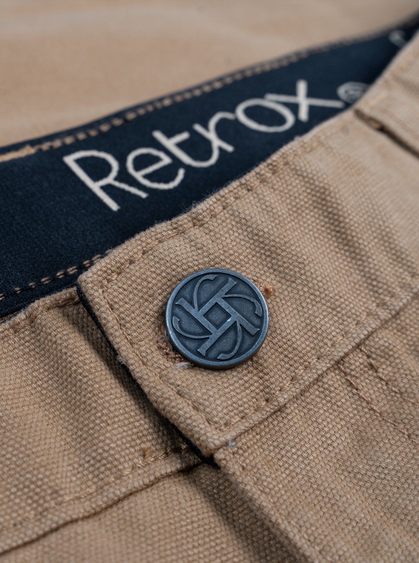 Retrox Semi Baggy Button Pocket Mustard Cargo - Image 5