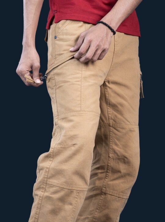 Retrox Baggy Fit Zip Pocket Cargo Mustard Edition