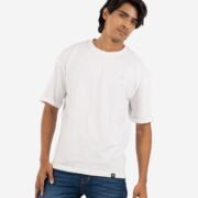Retrox White Color Drop Shoulder